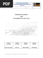 Method Statement For Plastering