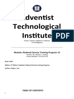 Adventist Technological Institute: Module: National Service Training Program 12