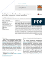 Exploring The State of Health and Safety Management System Performance Measurement in Mining Organizations