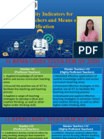 PPST Priority Indicators For Proficient Teachers and Means of Verification