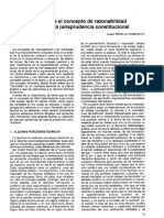 Notas Sobre El Concepto de Razonabilidad Su Uso en La Jurisprudencia Constitucional