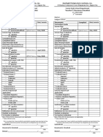 Teachers Clearance Checklist Sy 2019 2020 Modified