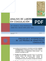 Analisis de Laboratorio en Coagulación