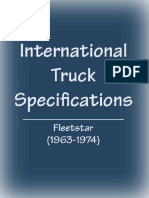 International Harvester Fleetstar 1900-Specs