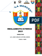 Reglamento Interno 2021 - I.E. La Merced