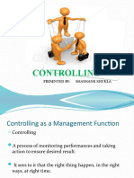 Controlling As A Management Function