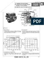 Piston Pumps: "A" Series Piston Pumps Variable Displacement-Single, Double, Variable / Fixed Double