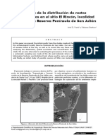 Análisis de La Distribución de Restos Arqueológicos en El Sitio El Rincón, Localidad Arqueológica Reserva Península de San Julián