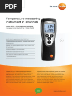 Temperature Measuring Instrument (1-Channel) : Testo 925 - For Fast and Reliable Measurements in The HVAC Field