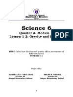 Science 6: Quarter 3-Module 1: Lesson 1-2: Gravity and Friction