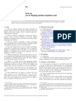 Impact Attenuation of Playing Surface Systems and Materials: Standard Test Method For