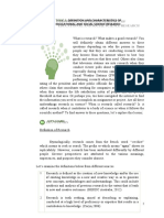 Topic 1:: Definition and Characteristics of Educational and Social Science Research