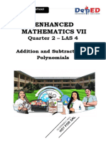 Enhanced Mathematics Vii: Quarter 2 - LAS 4