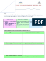 Prueba Diagnostico de Ciencias Sociales de Segundo