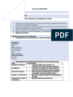 FICHA DE PLANIFICACION Proyecto 5to B Matutina