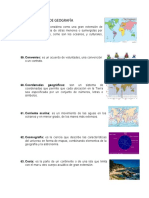 Vocabulario de Geografía