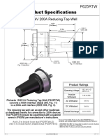 Product Specifications: 15/25 KV 200A Reducing Tap Well