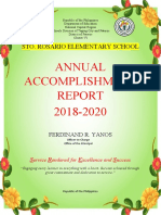 Annual Accomplishment 2018-2020: Sto. Rosario Elementary School