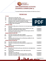 Shutdown Maintenance Activites at Mechanical Clinker (Line-1)