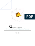 An Interesting Property of Quadratic Polynomial: Gaussian Curvature