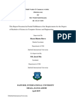 This Report Presented in Partial Fulfillment of The Requirements For The Degree of Bachelor of Science in Computer Science and Engineering