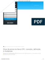 Ônus Da Prova No Novo CPC - Conceito, Definição e Mudanças