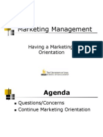 Marketing Orientation