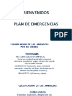 Bienvenidos Plan de Emergencias