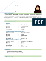 Curriculum Vitae OF: Jannatul Naim