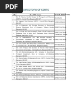 Board of Directors of KSRTC