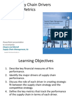 Supply Chain Drivers and Metrics: Powerpoint Presentation To Accompany Powerpoint Presentation To Accompany