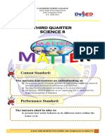 Third Quarter Science 8: Content Standard