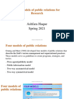 Lecture-3 Four Models of Public Relations For Research