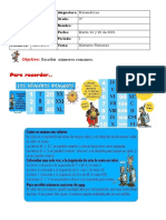 Act. Mat 3º - Marzo 24 y 26 de 2021 - Números Romanos