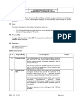 Ims Process Description Emergency Respone Planning 1.0. Purpose