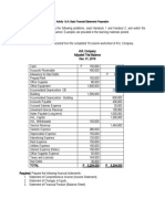 Activity 1.6.A: Basic Financial Statements Preparation