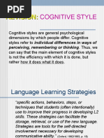 Learning Strategies (Сognitive, Metacogn, Socioaffective)