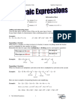 FSMQ Algebraic Expressions