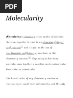 Molecularity of Molecules in Chemistry