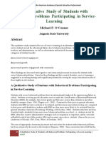 A Qualitative Study of Students With Behavioral Problems Participating in Service-Learning