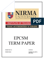 Epcsm Term Paper