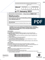 P1 Question Paper January 21