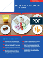 Portion Sizes For Children: 1 - 4 Years