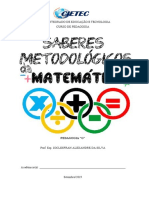 Saberes Metodológicos Da Matemática - Prof. Esp. Joclesfran