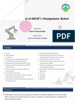 Position Control of 6DOF's Manipulator Robot by Haider Hashim - PPT