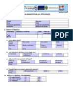 Ficha Diagnostica Del Estudiante 2021