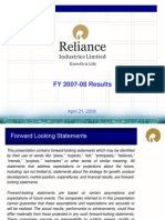 RIL Q4 08 Presentation