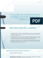 Plan de Mercadeo Internacional Diapositivas