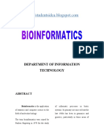 BioInformatics Abstract For Paper Presentation