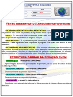 Estrutura Padrão Da Redação Enem 3 Aula